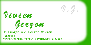 vivien gerzon business card